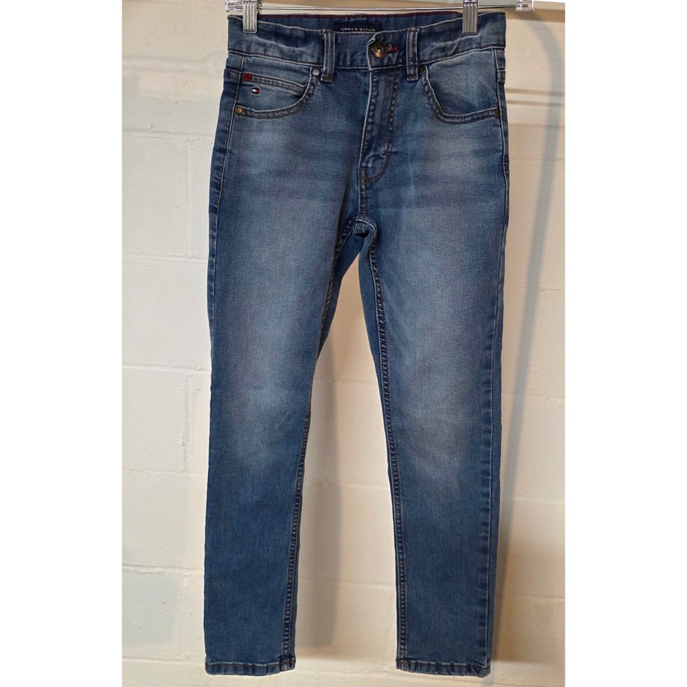 Tommy Hilfiger Size Reg 10 Stretch Skinny Kids Medium Wash Denim Jeans Blue